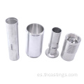 Piezas de aluminio / titanio, componente mecánico de torneado CNC